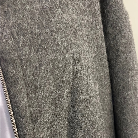 Eileen Fisher Gray Baby Alpaca Coat L - Picture 7 of 9